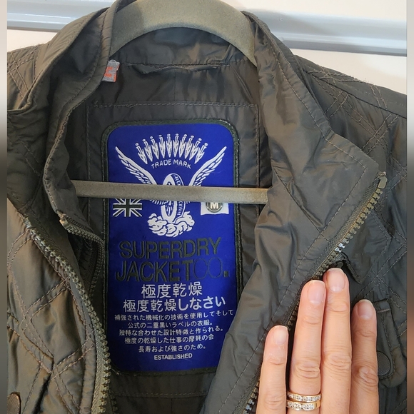 Super Dry Quilted Bomber Jacket - Picture 4 of 6